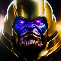 Ultra detailed fullbody Portrait in oil on canvas of Thanos fusion Darkseid with Helmet and Armor,intense stare,extremely detailed digital painting, extremely detailed face,crystal clear Big eyes, mystical colors ,perfectly centered image, perfect composition, rim light, beautiful lighting,masterpiece,8k, stunning scene, raytracing, anatomically correct, in the style of robert e howard and Ken Kelley and Ohrai Noriyoshi and Simon Bisley and tomzj1