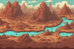 2d hell landscape for pixel game. hyper-detailed. trending on artstation. --ar 9:16