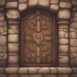 stone wall texture, warcraft game art style