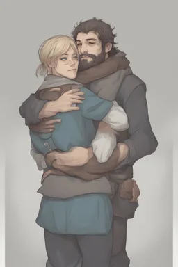 Dnd style, hug from behind