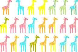 cool fun design party GIRAFFE theme simple 3 colours