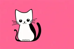 cute cat illustration isolated