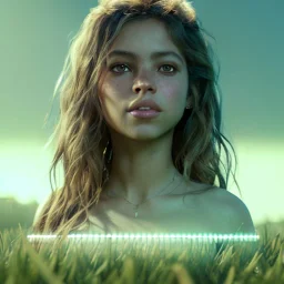 Shakira, artist, Realistic image, waist up portrait. perfect eyes, glow, circle iris. concept art, smooth, unreal engine 5, god lights, ray tracing, RTX, lumen lighting, ultra detail, volumetric lighting, 3d, finely drawn, high definition, 4k.