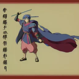 fire emblem, anime, screenshot, ova, 90s anime, boy, armored, mage, robe, fantasy setting, fullbody, fighting dragon, full design