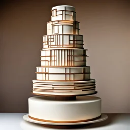 Frank Lloyd Wright designs a wedding cake