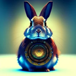 steampunk rabbit,steampunk style,shallow depth of field 50, macro lens, unreal engine 5, ultra detailed