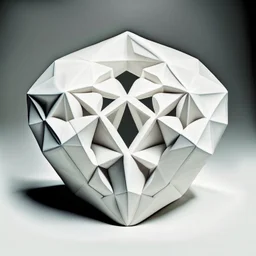 elastic heart in a shape of a white pentagon