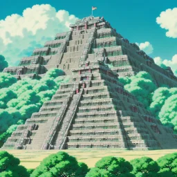 futuristic mayan temple