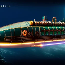 fullbody Drawing of 'sketch of Steampunk Submarine Vehicle',intricate detail,andrea bonelli,Kilian Eng,Ohrai,evan lee,Aleksandr Sidelnikov,KyuYong Eom,three quarters frontal aerial view,toned colors,16k