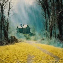 [Shattered Image, Shot the texture and then rewound the film and double exposed from a 1939 B colour series movie] The Wizard of Oz's iconic scene