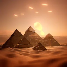 Giza Piramitleri fantasy art, shine lighting, cinematic, extremly, mist