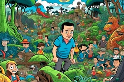 where's Wally but with elon musk si its a where is elon musk game big image jungle