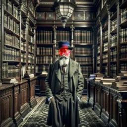 gentleman in old library