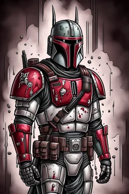 Star Wars Boba Fett in a Deadpool style armor
