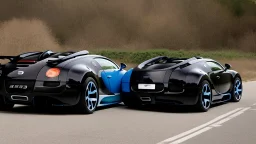 bugatti veyron rear view, with an epic Spoiler