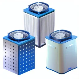 3 Large designer air purifiers