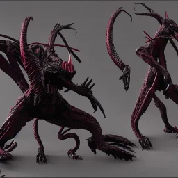 hybrid of Mass Production Evangelion and Godzilla and xenomorph