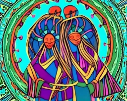 shamanic pattern soulmate lovers