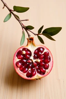 Half a pomegranate.