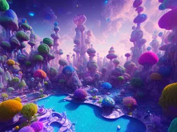 colorful underground crystal cosmic and galactic ambiance nature sky rocks sunny pool surreal, full of details, smooth, bright sunshine，soft light atmosphere, light effect，vaporwave colorful, concept art, smooth, extremely sharp detail, finely tuned detail, ultra high definition, 8 k, unreal engine 5, ultra sharp focus