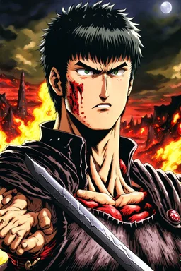 Guts from Berserk kills people