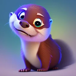 pixar style cute adorable baby cute adorable baby otter