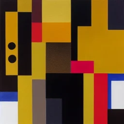 impasto painting on black canvas with gold metallic painted circles in the style of malevich and mondrian