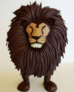 Lion model made of Chocolate