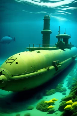Ein U-Boot als Schule Unterwasser