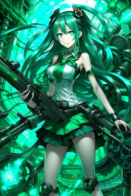 hatsune leeku with big weapons