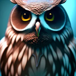 Owl, shallow depth of field, macro lens, unreal engine 5, ultra detailed, ultraphotorealistic