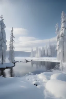 a snowy scenery from finland