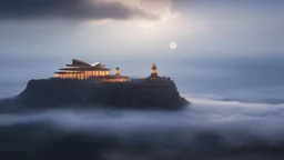 A majestic opera house in the clouds, with a pair of ballet dancers performing a beautiful rendition of the Creation of Adam and Eve.