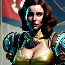 Drawing of beautiful face,'beautiful,Busty fit 'Cait- Fallout 4',intense stare, ancient skintight armor, balanciaga fashion clothe painting by gaston bussiere, greg rutkowski, yoji shinkawa, yoshitaka amano, tsutomu nihei, donato giancola, tim hildebrandt Oil on canvas, cinematic composition, extreme detail,fit full head inside picture,16k