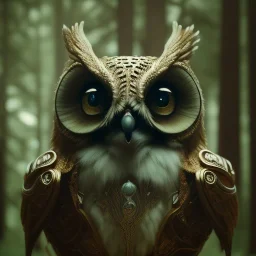 intricate details, realistic, octane, unreal engine, portrait, natural lighting,volumetric lighting, shiny,extreme detail, Photorealism, High detail, Hyper realistic Owl in forest, macro lens blur,abstract paint, sharp,eos5d mark 4, ef 85mm 5.6, focus, trending by artstation