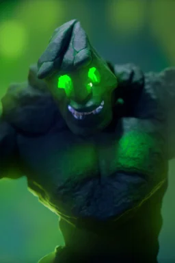 mutated green stone golem