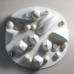 Innovative and modern pieces of accessories using gypsum