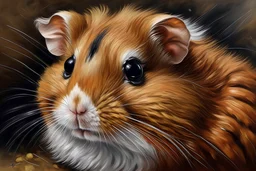 painting of hamster fur