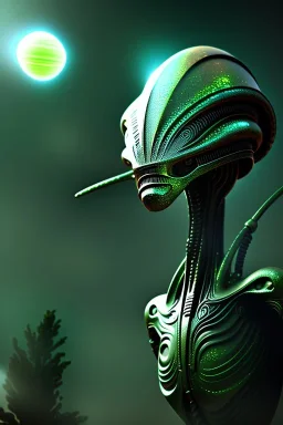 alien, invasion, 8k, finely detailed, photo realistic.