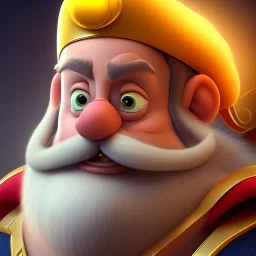 A portrait of Asterix the gallian, 3d, small man