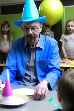 walter white at a kids party