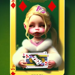 orc as dollie deluxe, bright eyes, playing card