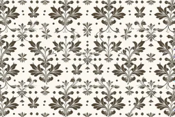 a pattern for residential wallpaper , fine detail, organic, monochromatic