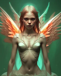 angel painting in the style of marta bevacqua, violent, high delicate defined details, beautiful, atmospheric, rain, matte, 3 d 8 k octane rendered, sharp focus, illustration, holographic undertones, high detail, ultra realistic, highly saturated colors