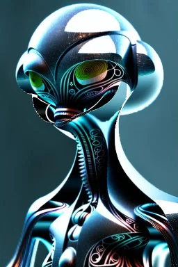 alien, ghost, 8k, finely detailed, photo realistic.