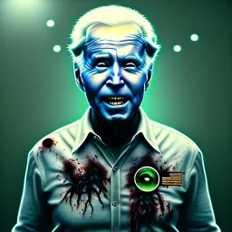 Ultra realistic image, joe biden zombie, zombie performance, skull, grey glow eyes. green blood, torn arm, night, walking twisted, waist up view, thriller style, dark ambient, highly detailed, White House background, concept art, unreal engine 5, god rays, ray tracing, RTX, lumen lighting, ultra detail, volumetric lighting, 3d, finely drawn, high definition, high resolution.