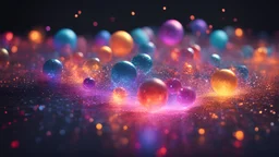 light reflections x-particles 3D cinema 4D redshift colorful