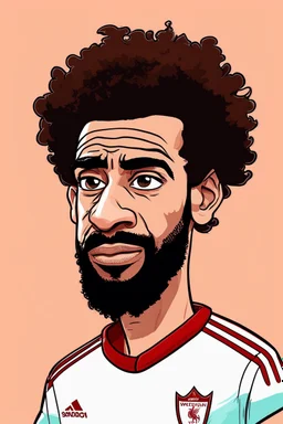 mo salah ,cartoon 2d