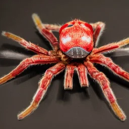 Spider monster with white chitin and red flesh