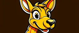 Kangaroo Mascot Logo